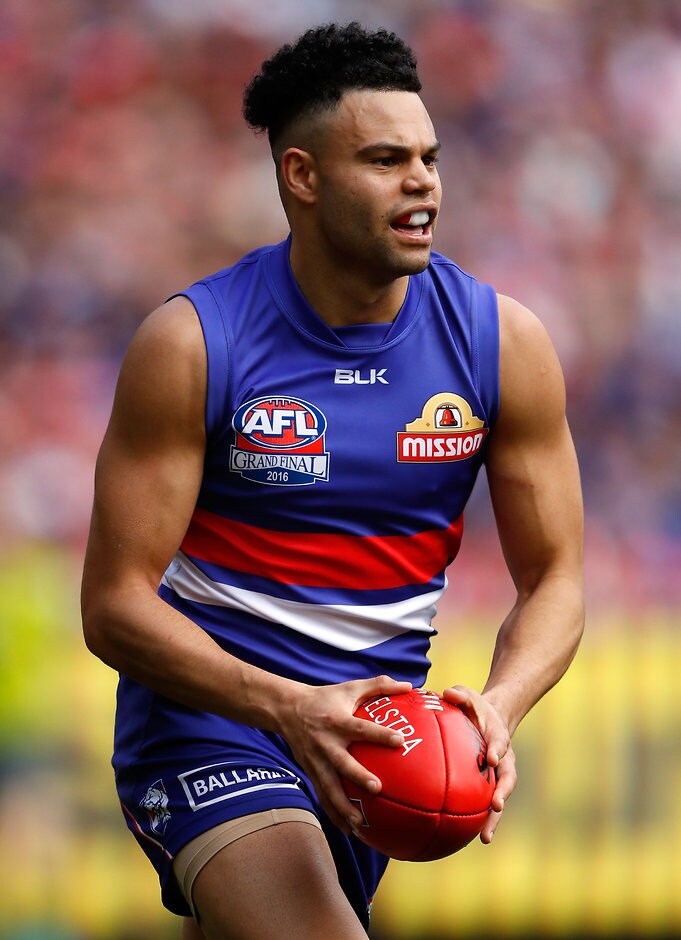 AFL 2016 Toyota AFL Grand Final - Sydney v Western Bulldogs MELBOURNE, AUSTRALIA - OCTOBER 01: Jason Johannisen of the Bulldogs in action during the 2016 Toyota AFL Grand Final match between the Sydney Swans and the Western Bulldogs at the Melbourne Cricket Ground on October 01, 2016 in Melbourne, Australia. (Photo by Adam Trafford/AFL Media)